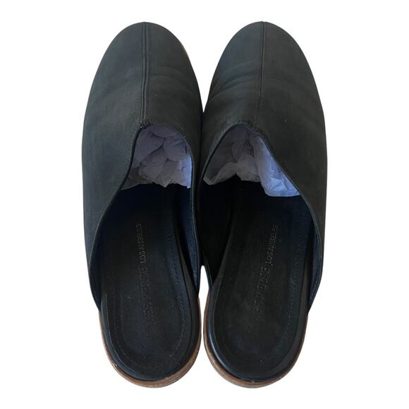 James Perse Helena Black Suede Slide On Mule Shoes Size 40 EU - Picture 3 of 11